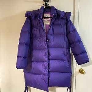Colorado brand Holubar winter down jacket.